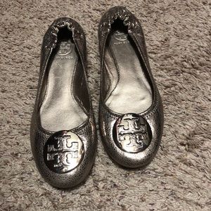 Tory Burch metallic flats size 8.5